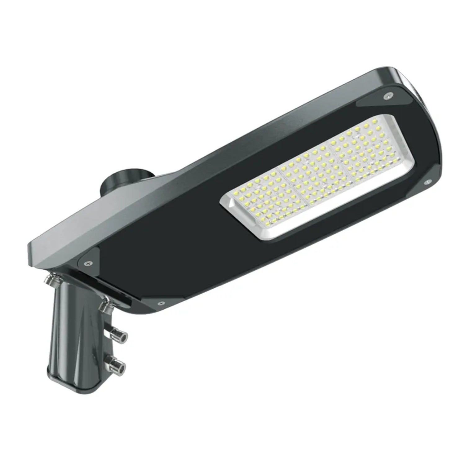 ENOVALITE LED Straßenleuchte PRO 30W 4500lm 3000K Warmweiß IP66 IK08 Dimmbar LUMILEDS Außenstrahler Mastleuchte Schwarz
