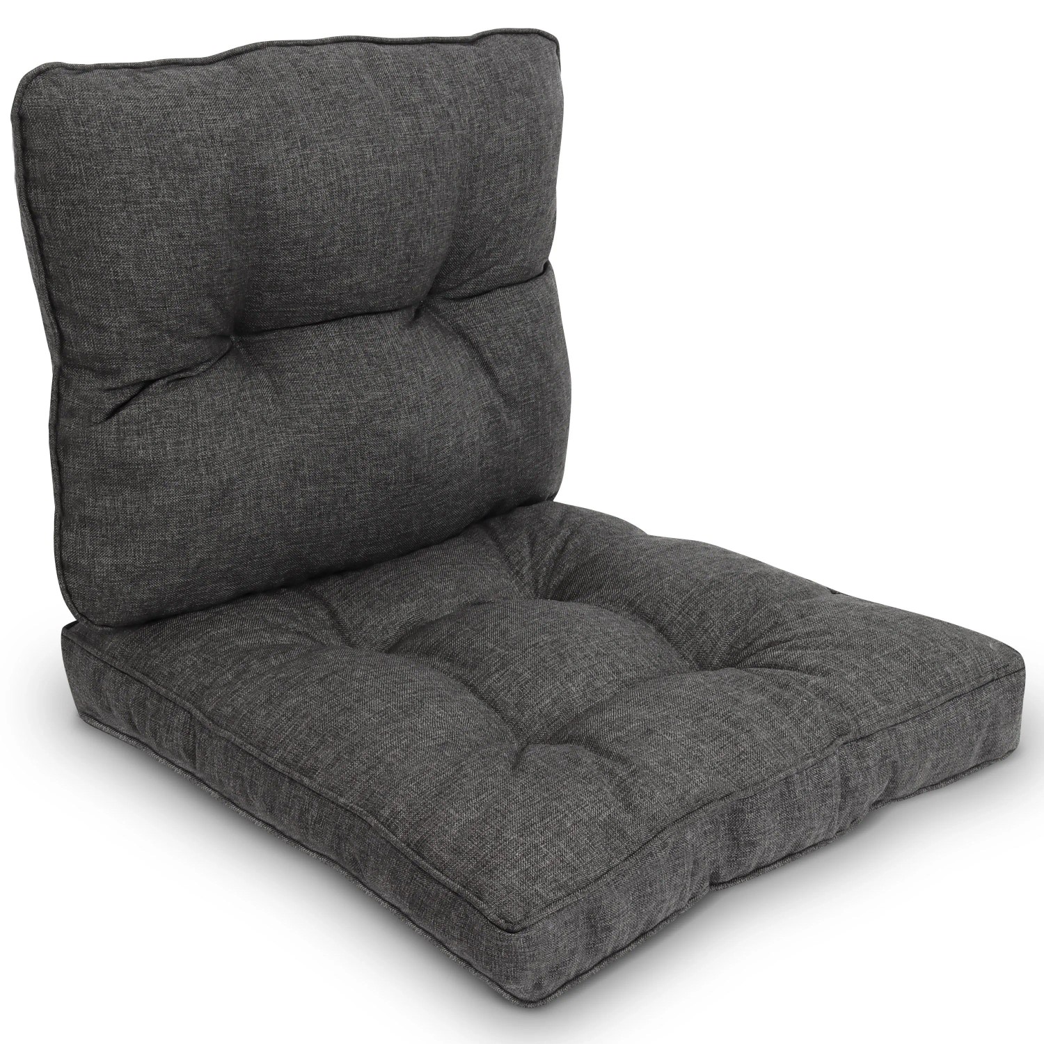 Beautissu Outdoor Loungekissen Beauflair 70x40cm 70x70cm Graphitgrau