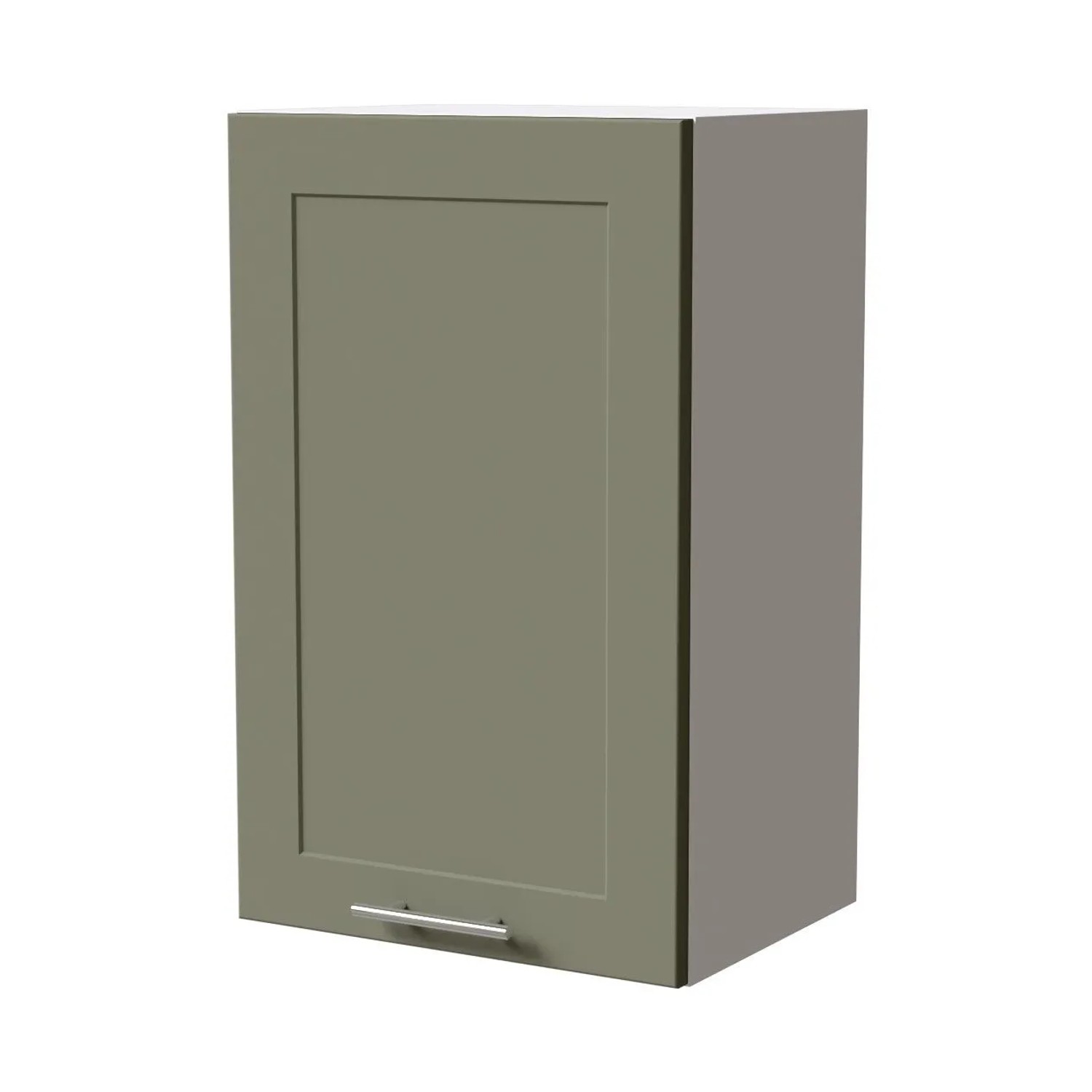 Feldmann-Wohnen Hängeschrank Oslo W2/45 Weiß / Reed Green Matt 45 / 32,5 / 72cm
