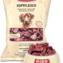 Dibo Hunde-Barf Kopffleisch 2kg: Frostfutter im Beutel und Hundenapf.