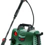 Bosch EasyAquatak 120 Hochdruckreiniger: Kompaktes Gerät mit Lanze und Zubehör.