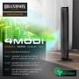 Brandson Turmventilator, 105cm, mit 4 Modi, Aromafach und Fernbedienung.