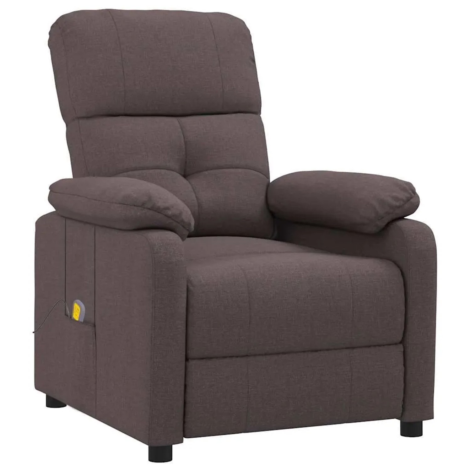 vidaXL Massagesessel Dunkelbraun Stoff 289677