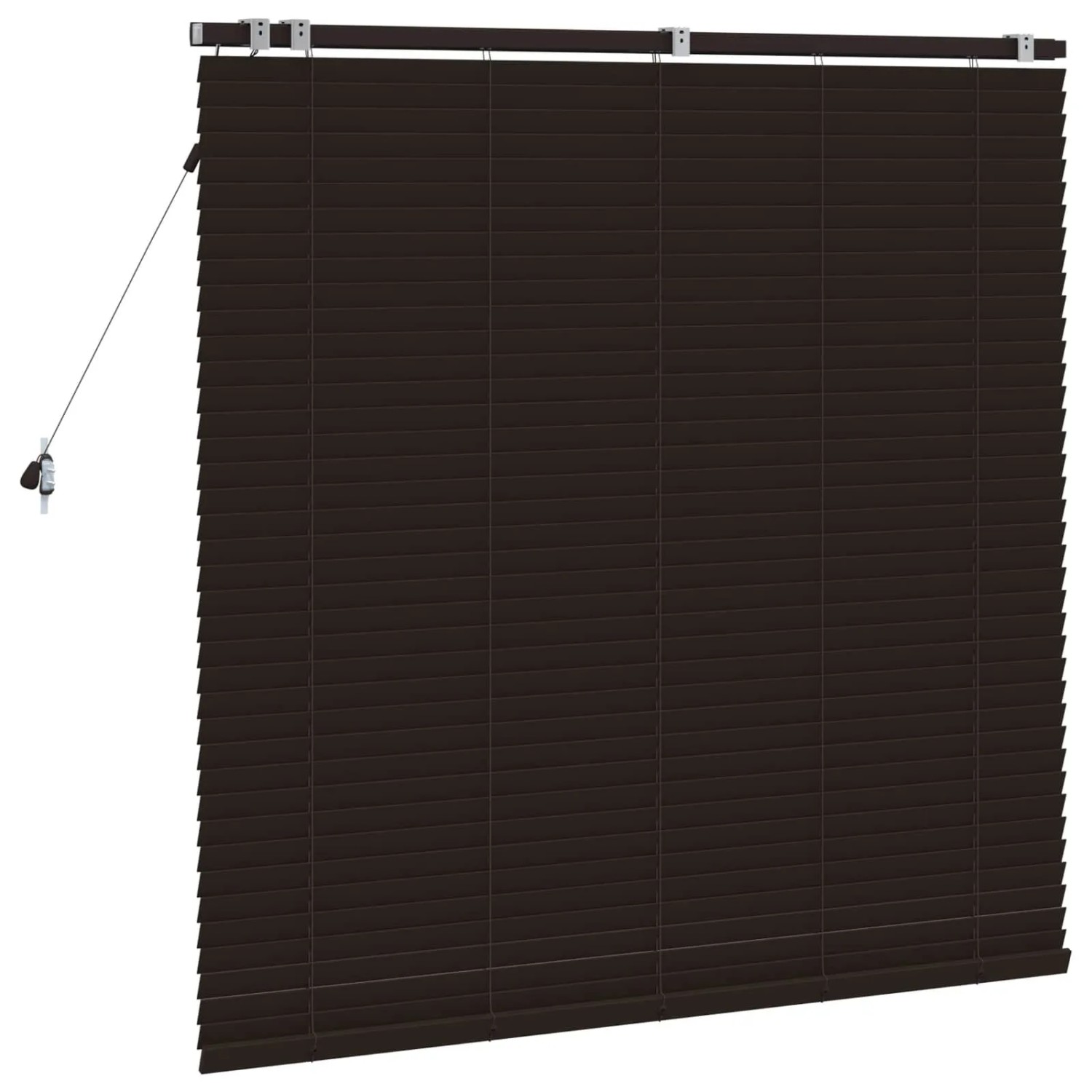vidaXL Venezianische Jalousie Dunkelbraun 130 x 130 cm 35 mm 42015547