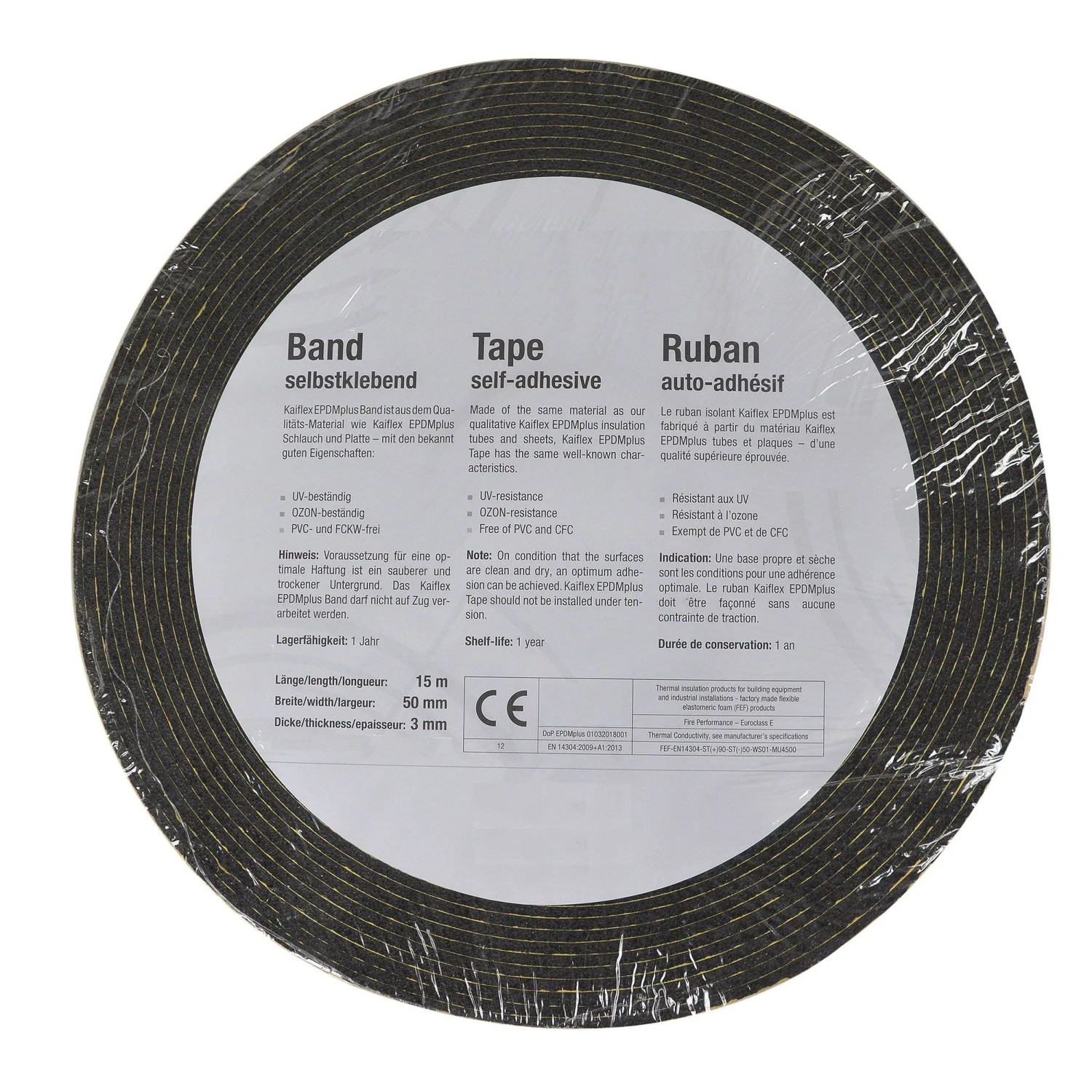 Scorprotect EPDM Klebeband Solar Kautschuk Rolle 50 MM X 15 M Hochtemperatur