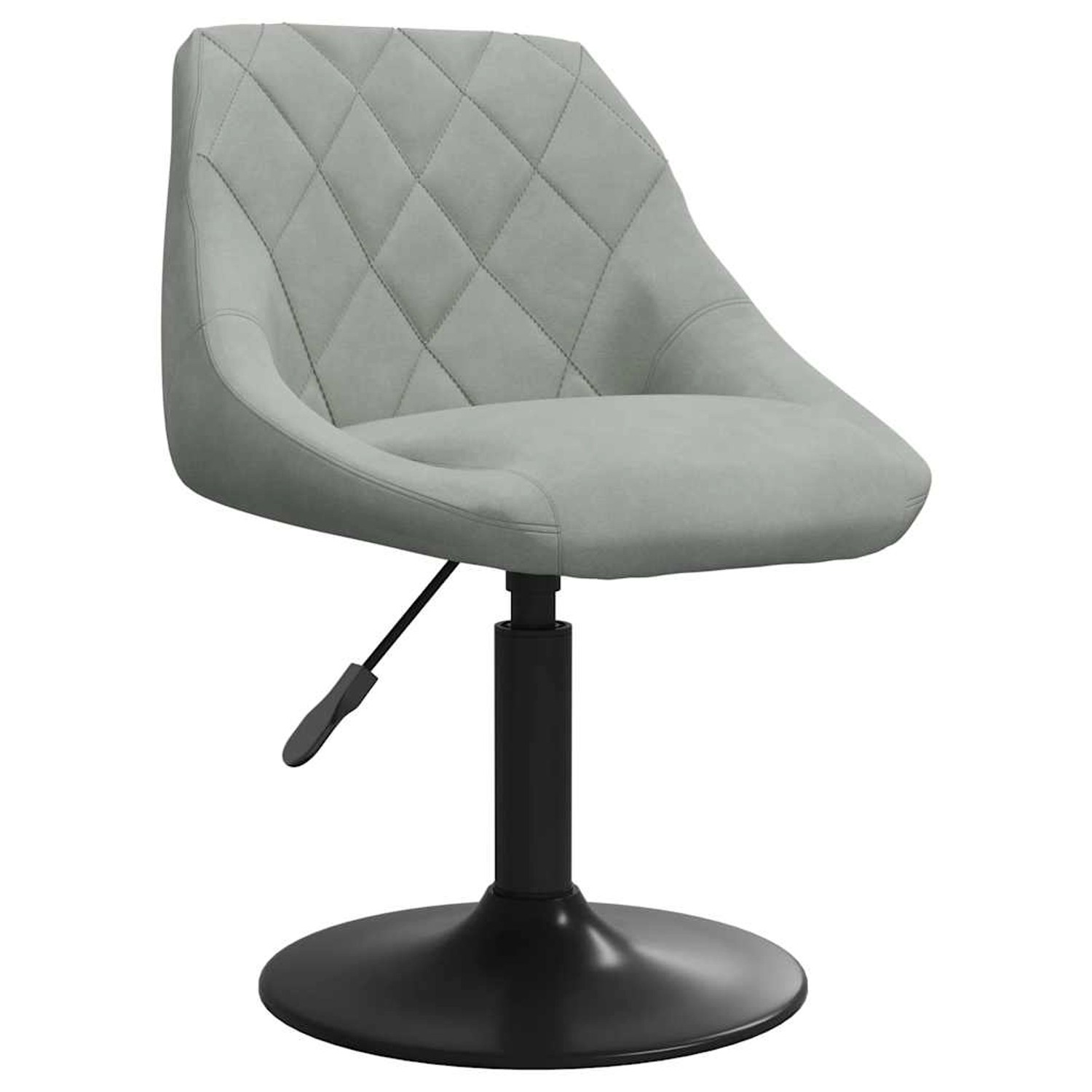 vidaXL Esszimmerstuhl Hellgrau Samt 3088813