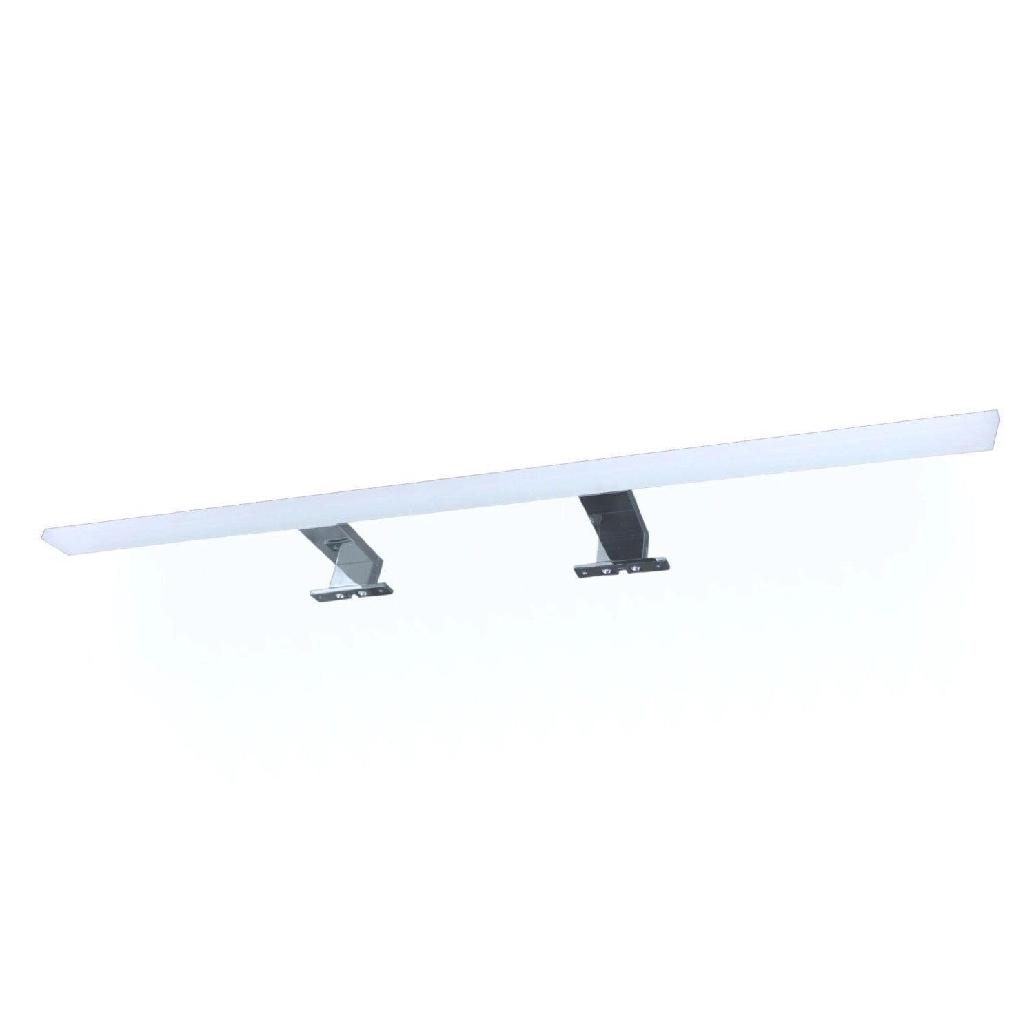 kalb LED Badleuchte Spiegellampe, Aufbauleuchte für Spiegel, Schrank Oder Wand, 230VAC, IP44, Chrom 4000K 80cm Länge