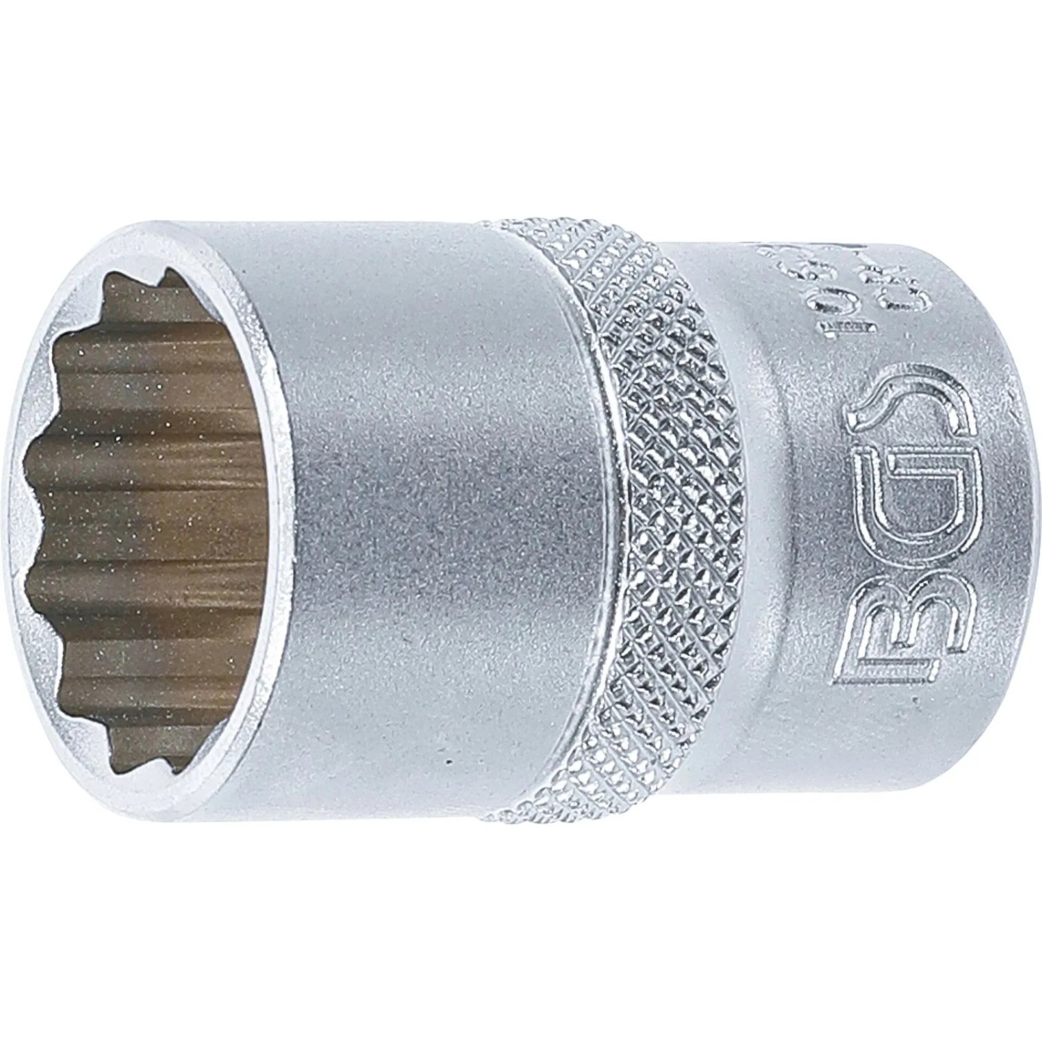 BGS Steckschlüssel Einsatz Zwölfkant Antrieb Innenvierkant 12 5 Mm  1 2 Zoll  SW 19 Mm 10639