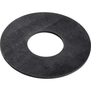 Schwarze Heberglockendichtung, Ø 32 mm x Ø 80 mm, aus Gummi für WC-Spülkästen.