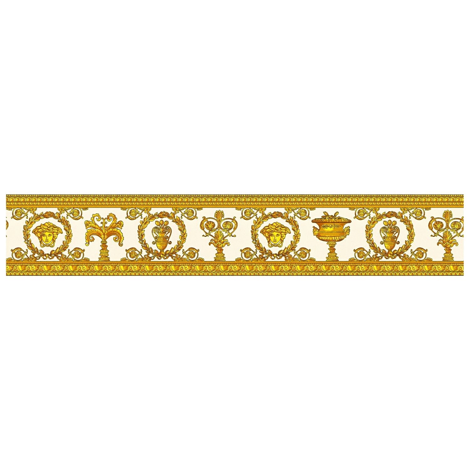 PROFHOME 343052-GU Exklusive Luxus Tapete Barock Matt Gold Gelb Orange 0,45 günstig online kaufen