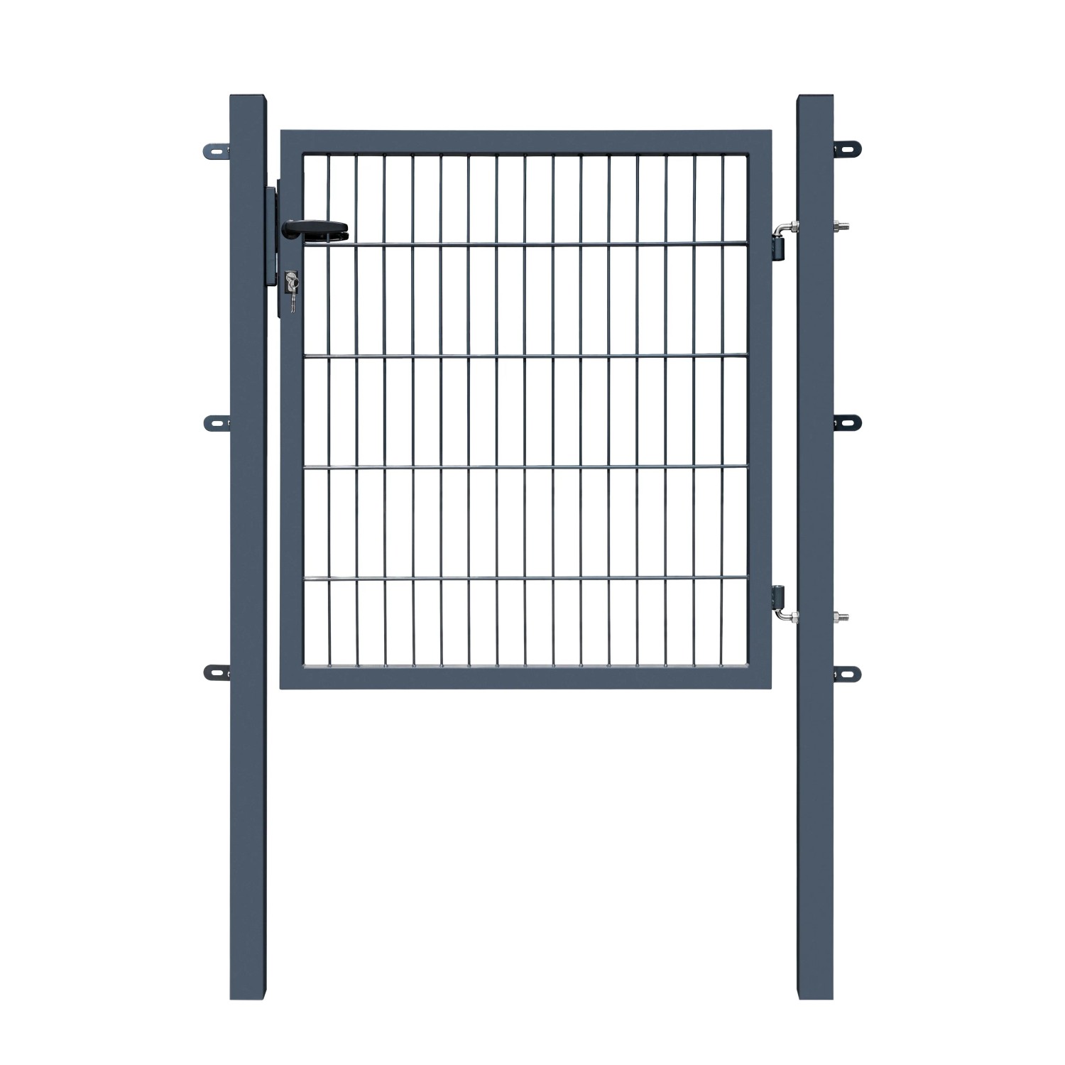 Gartentor Basic für Doppelstabmattenzaun Anthrazit 100 cm x 100 cm