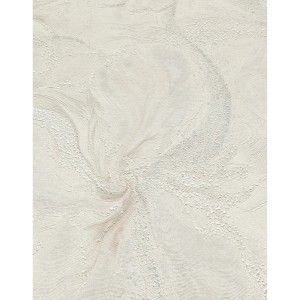 Erismann Vliestapete Aurora Liquid Aura Creme mit Marmorwirbeln und Glitzer.