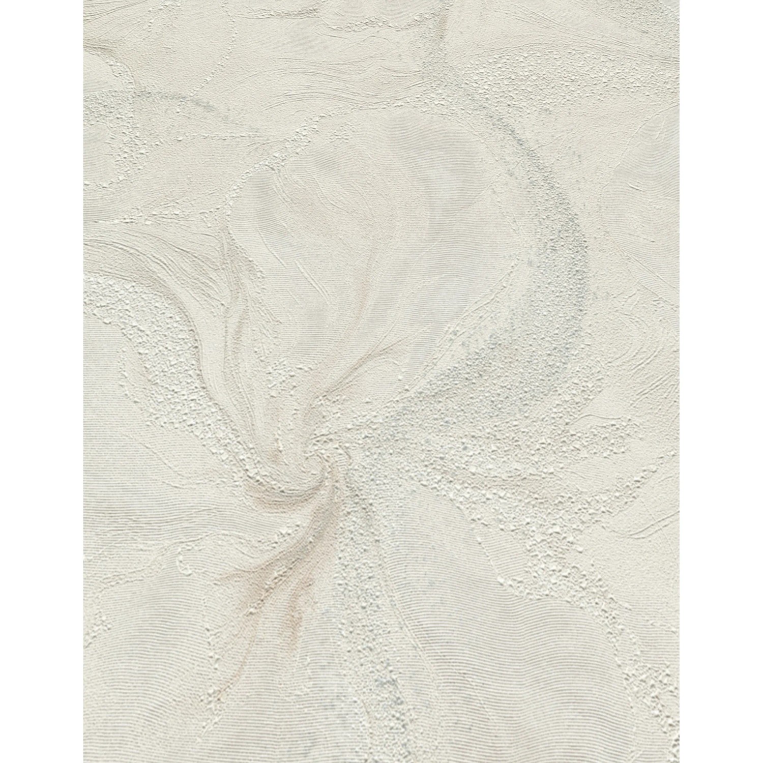 Erismann Vliestapete Aurora Liquid Aura Creme mit Marmorwirbeln und Glitzer.