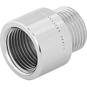 Verchromte Hahnverlängerung aus Messing, 14,9 mm x 16,7 mm, für Gewindefittings.