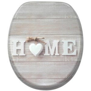 Sanilo WC Sitz Home, Hochwertiger und Stabiler Toilettendeckel aus Holz