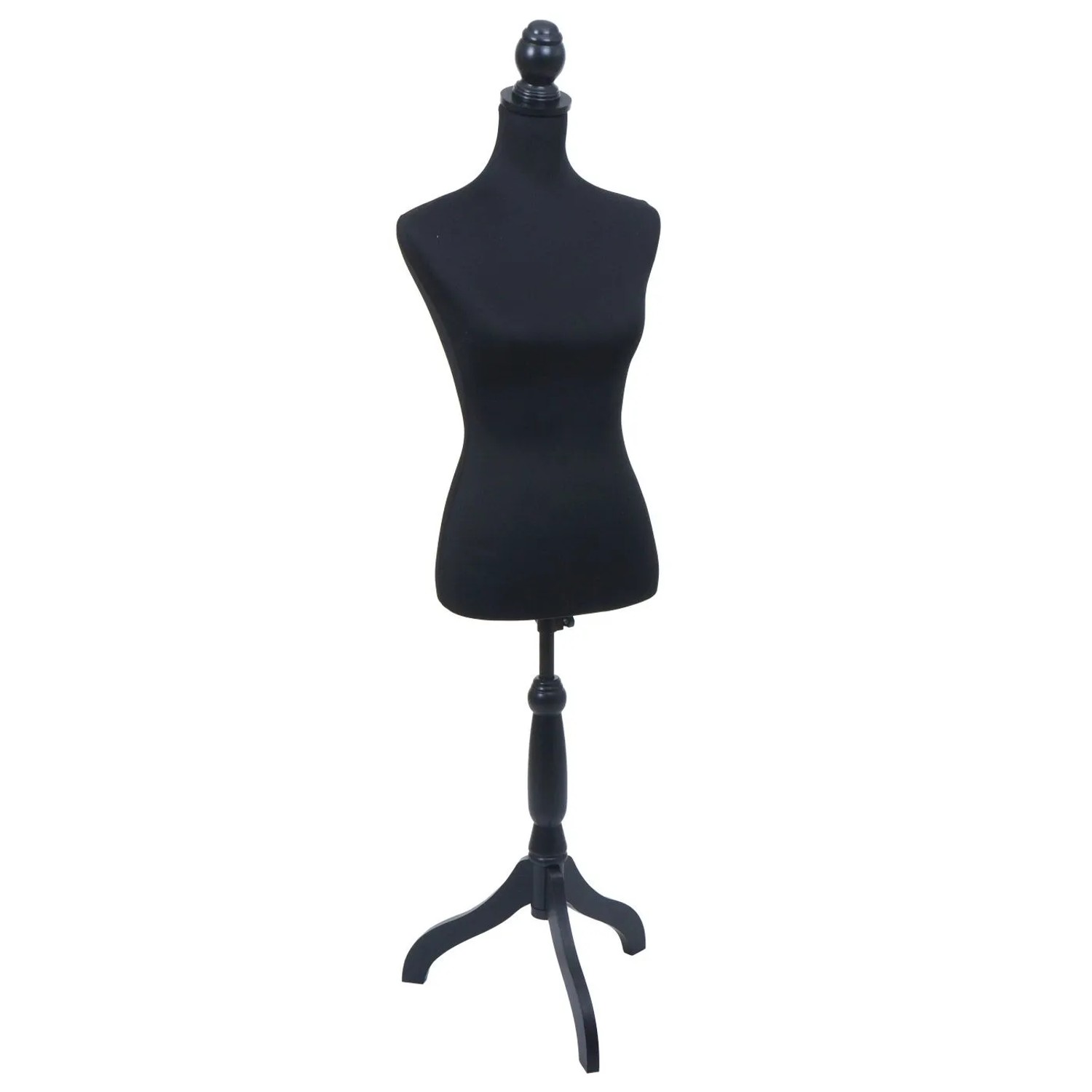 Schwarzer Stoffbezug für Schneiderpuppe Q24. Textilüberzug für Nähpuppe mit Gummizug, ideal für Atelier & Schneiderei.