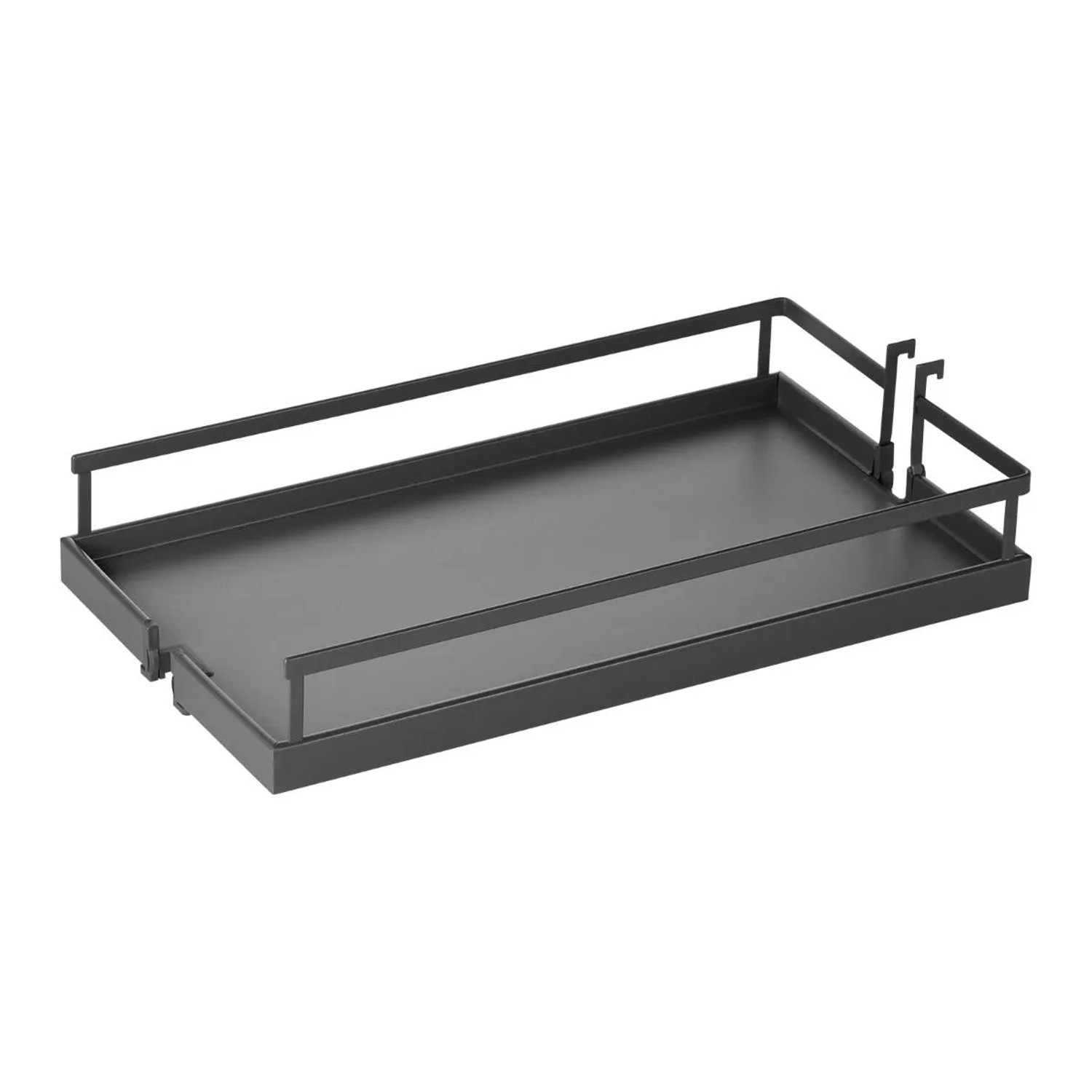 Kesseböhmer DISPENSA-X Anthrazit für Korpusbreite 300 mm Korpushöhe 1200 Bis 1600 mm Apothekerauszug 100 kg Tragkraft mit ARENA Style Tablaren