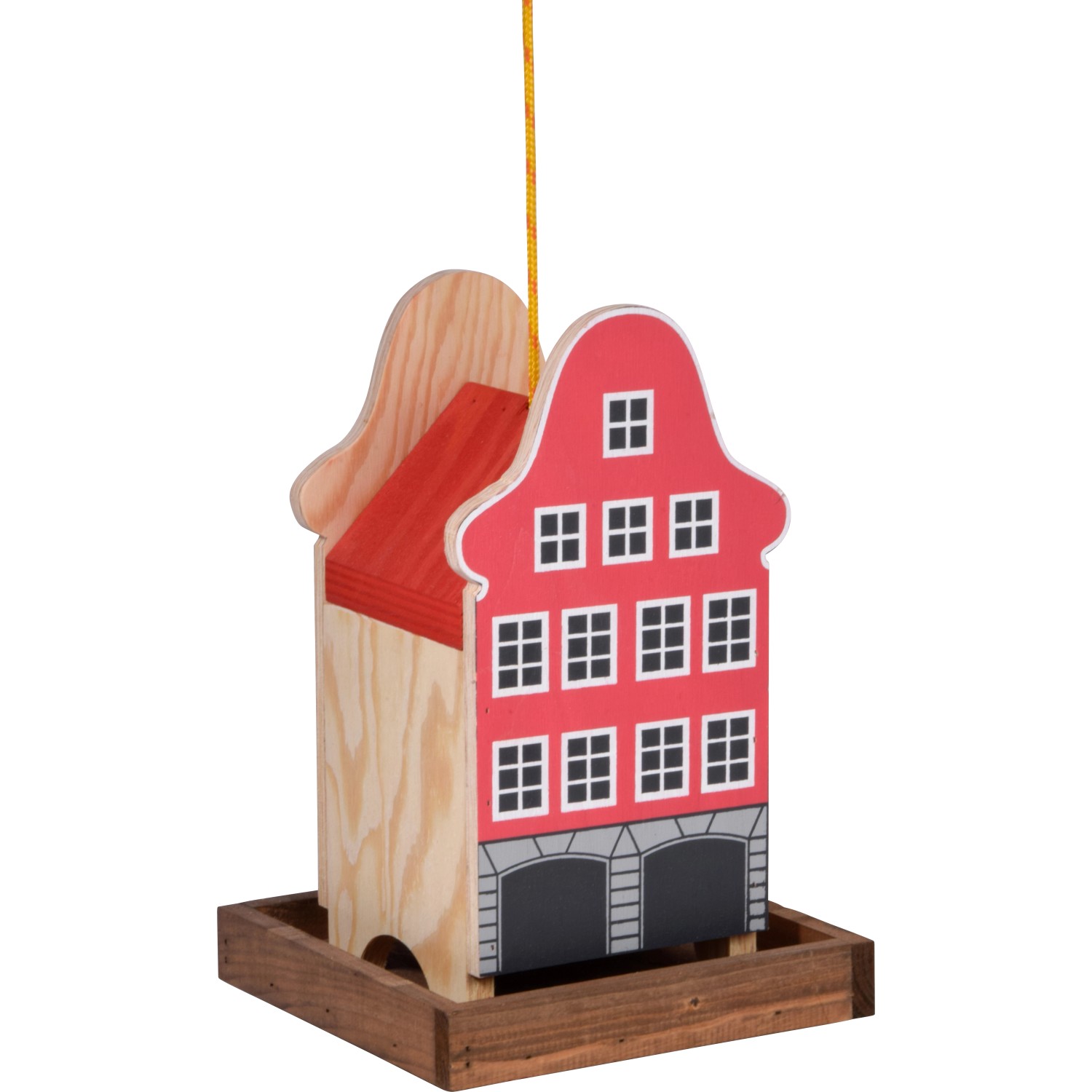 Dobar Buntes Vogelfutterhaus Rothenburg 19 cm x 19 cm x 30 cm