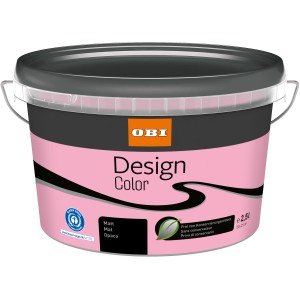OBI Design Color Princess, matte, rosa Innenfarbe im 2,5 l Eimer.