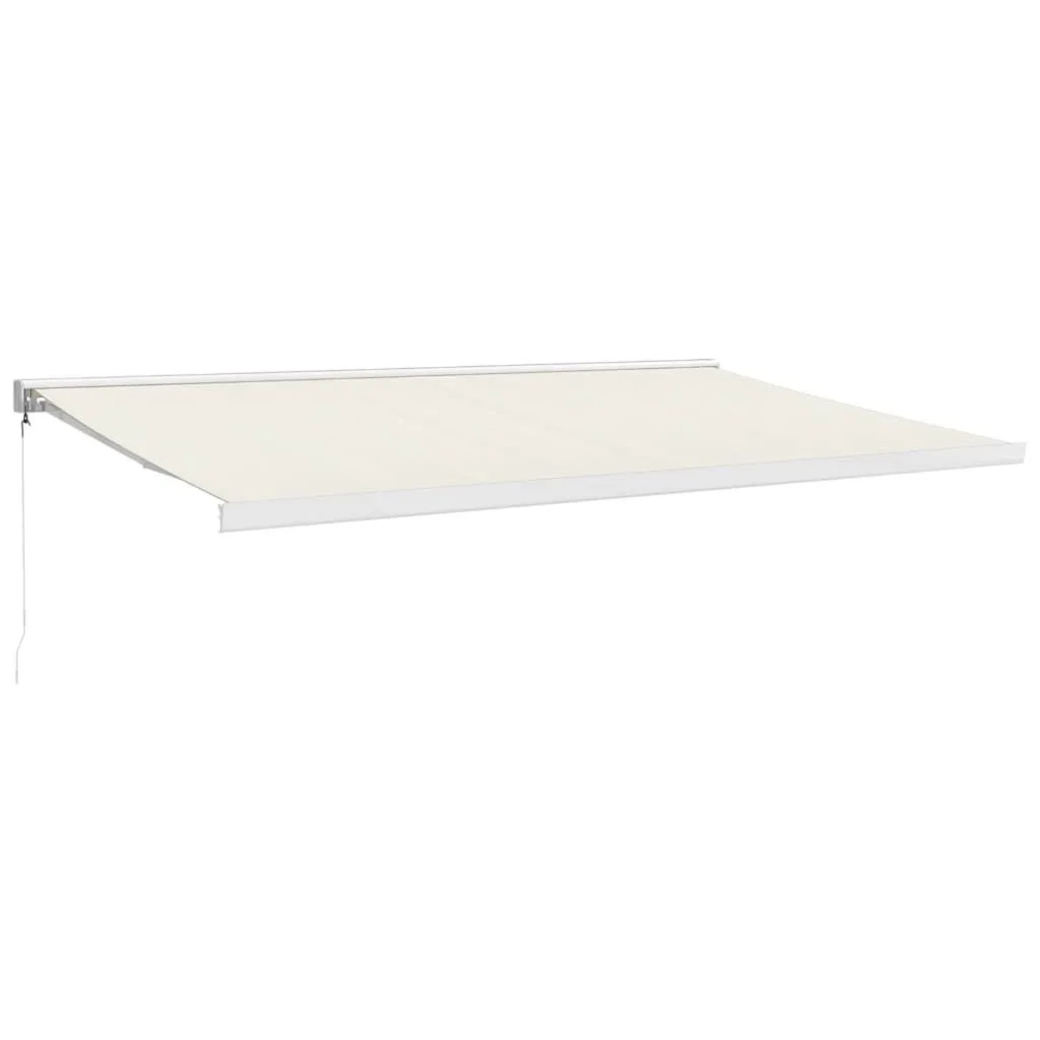 vidaXL Markise Einziehbar Creme 5x3 m Stoff und Aluminium 3154530