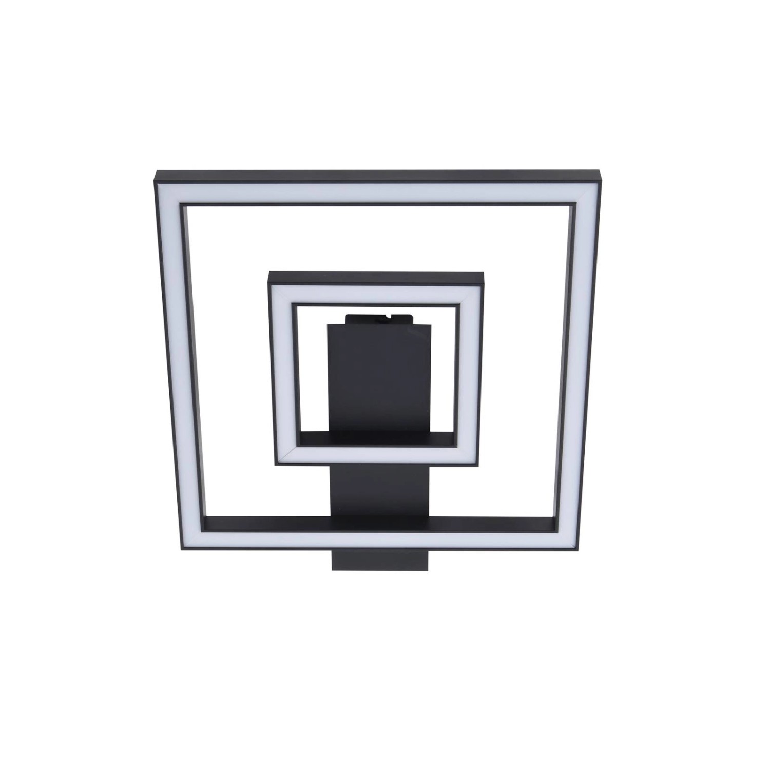 Lindby LED Deckenleuchte Madamo 10023740 Modern in Schwarz aus Aluminium 2-flammig Wohnzimmerleuchte