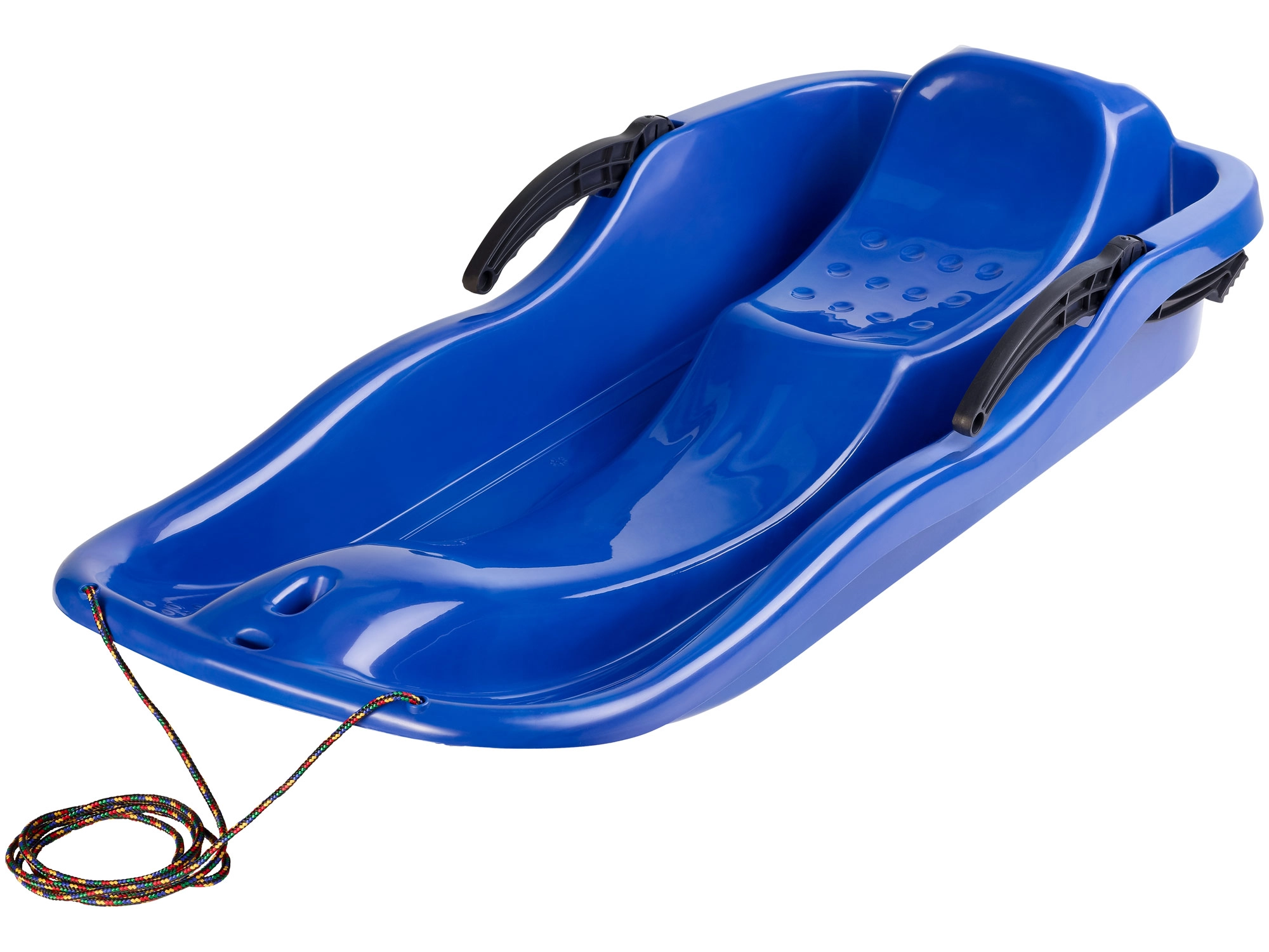 Schlitten mit Sitz für Kinder verschiedener Altersgruppen aus Polypropylen,  Farbe blau Life XL - Habitium®