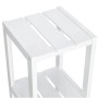 Weißes Zeller Standregal mit 4 Ablagen aus MDF, ideal für Nischen.