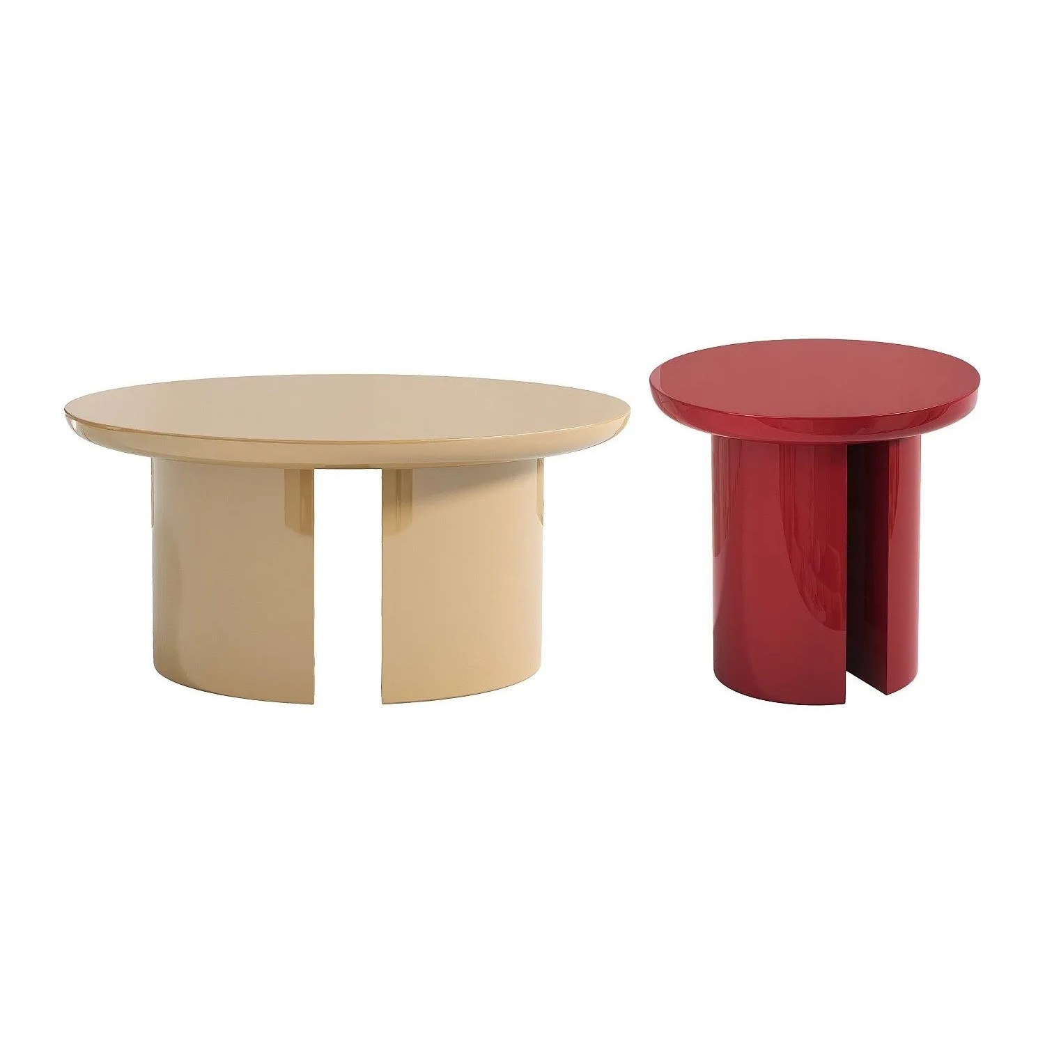 Vente-unique Couchtisch Derlali Beige 90 cm