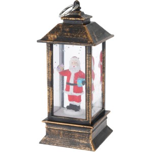 Hängende LED Laterne, 12 cm, mit Weihnachtsmann Figur, Weihnachtsdekoration.