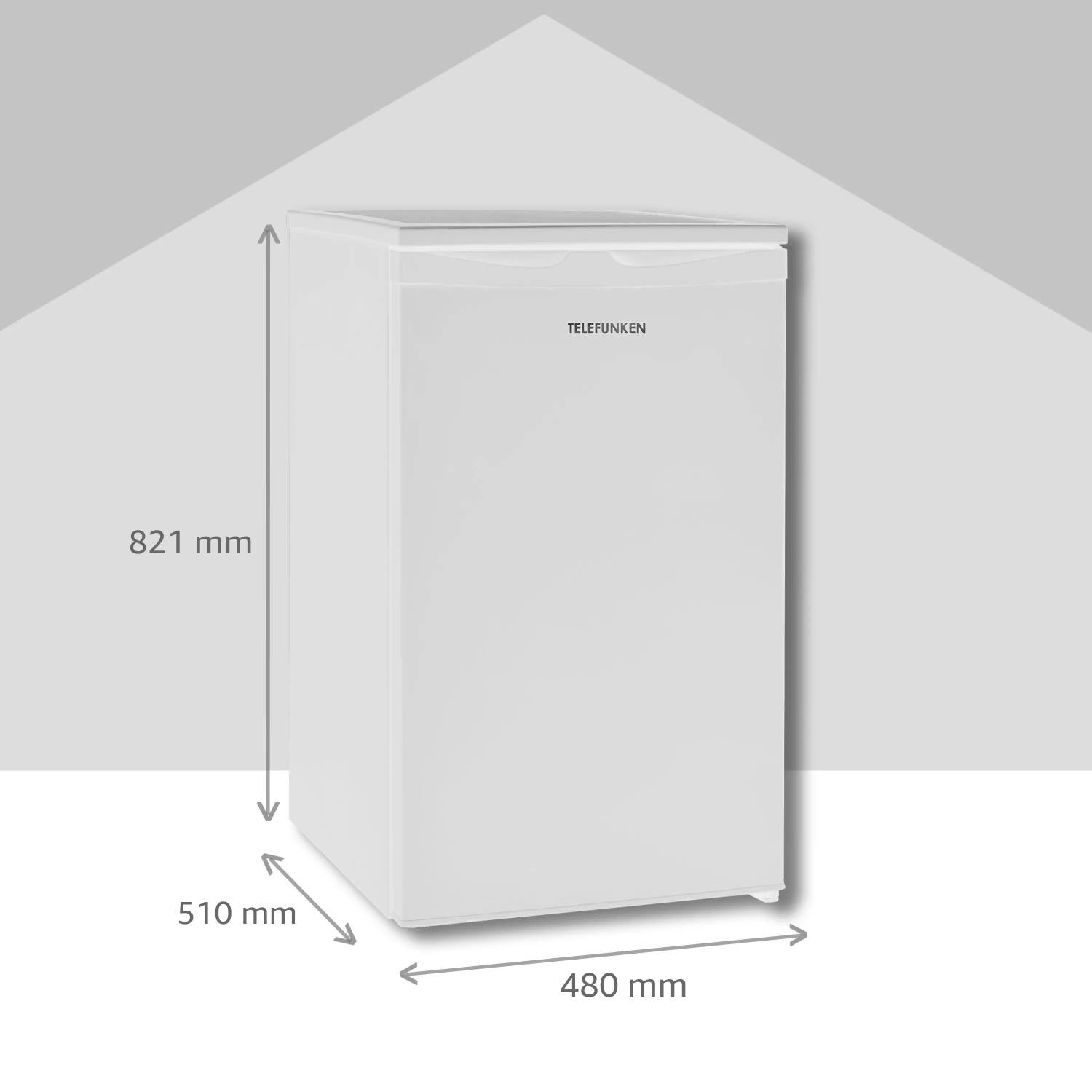 Telefunken Gefrierschrank klein CF-34-101-W 63 L 4 Sterne 82,1 x 48 cm freistehend kaufen bei OBI