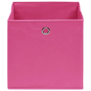 vidaXL Aufbewahrungsboxen 10 Stk Vliesstoff 28x28x28 cm Rosa 325205