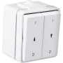 Weißer Schalter für E-Motor Markise Perfect und Sky Basic.