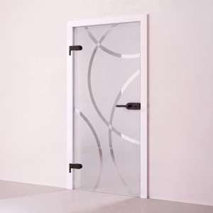 Doorlegro Glasdrehtür Arch 834 mm x 2.097 mm DIN Links