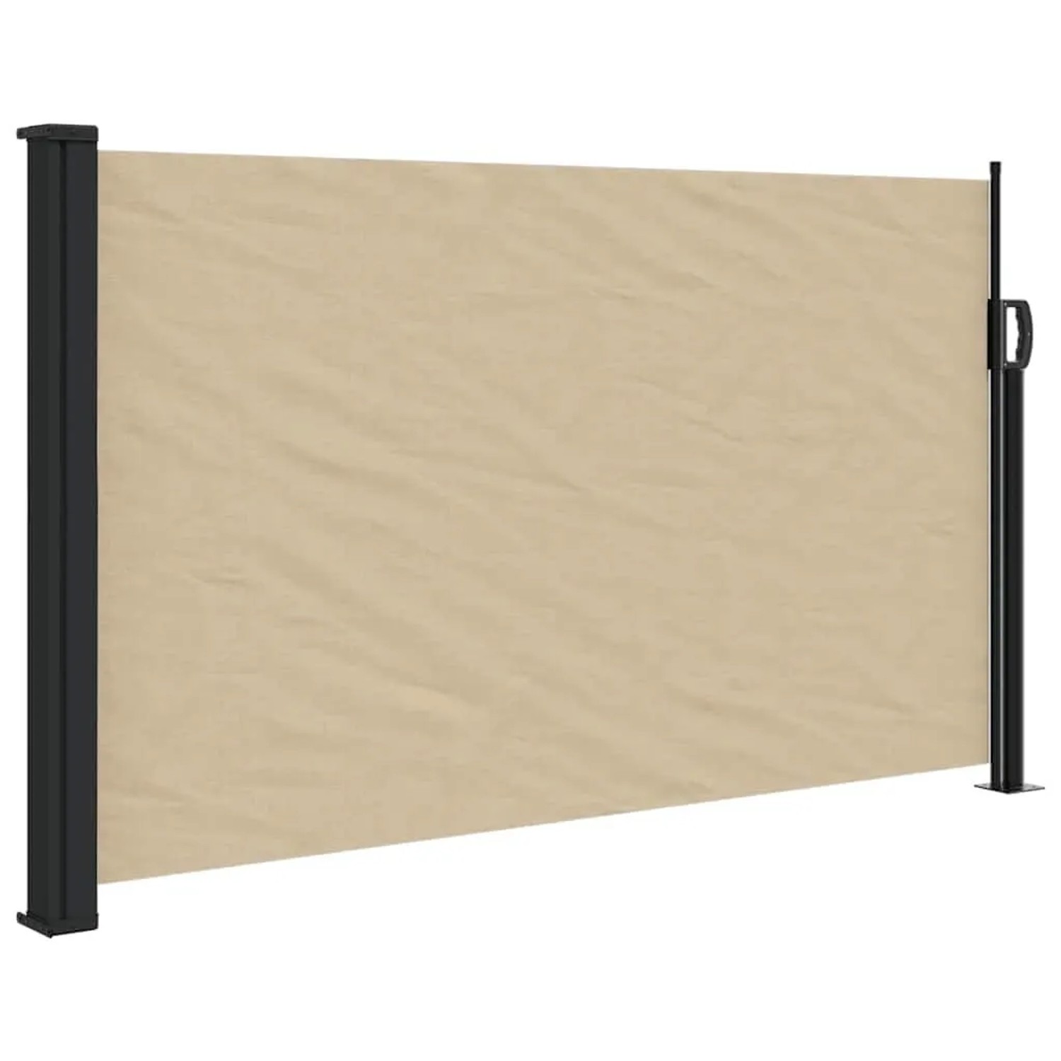 vidaXL Seitenmarkise Ausziehbar Beige 120x500 cm 4004405