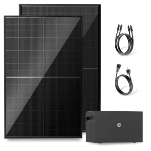 Solakon Balkonkraftwerk 1000W 800W Solaranlage mit Speicher Steckerfertig Komplettset Photovoltaik Anlage 800W Kabel 10m