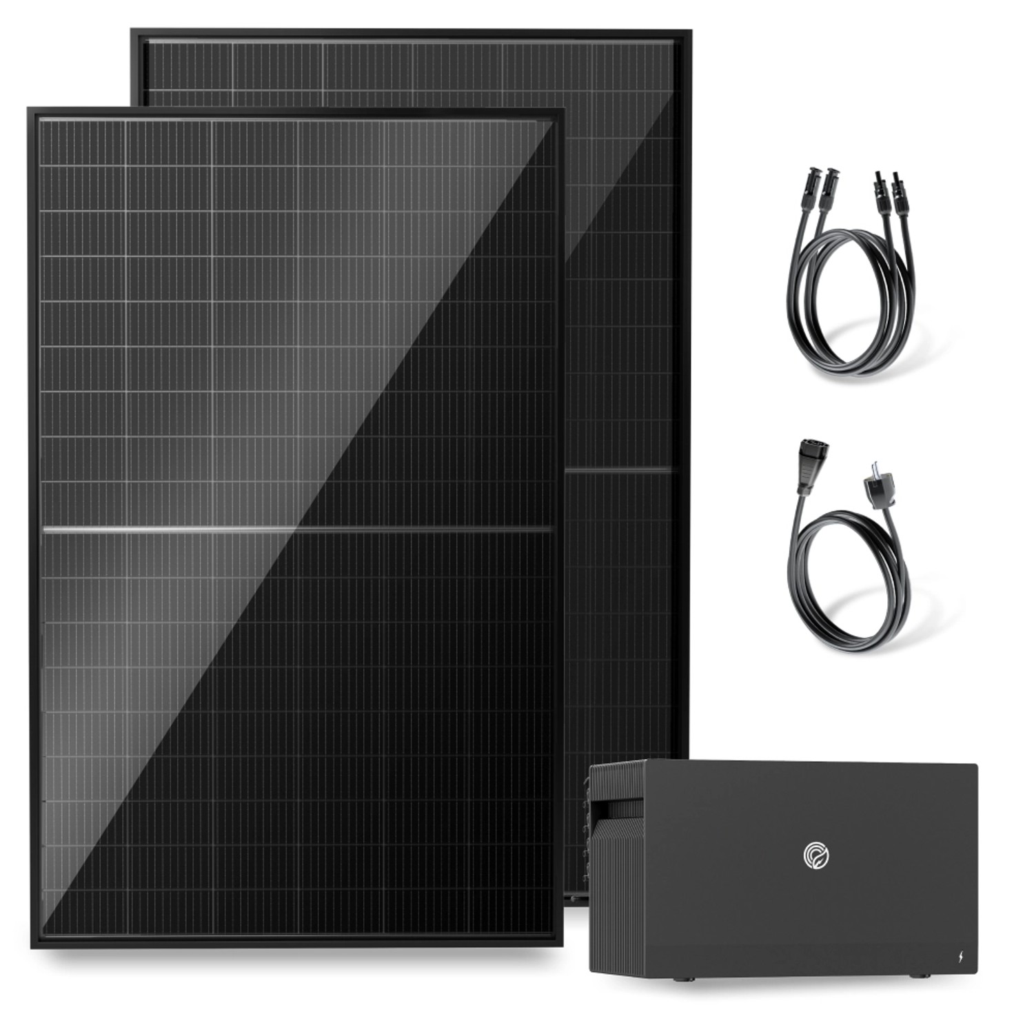 Solakon Balkonkraftwerk 1000W 800W Solaranlage mit Speicher Steckerfertig K günstig online kaufen