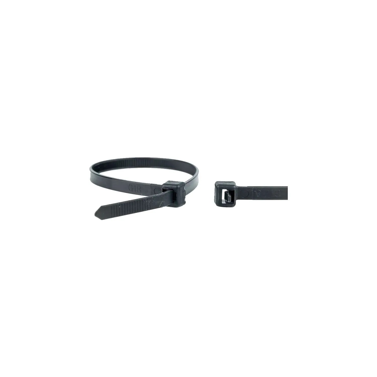 Wkk Kabelbinder Wiederverschließbar 4,8x300 mm Schwarz 100 Stück