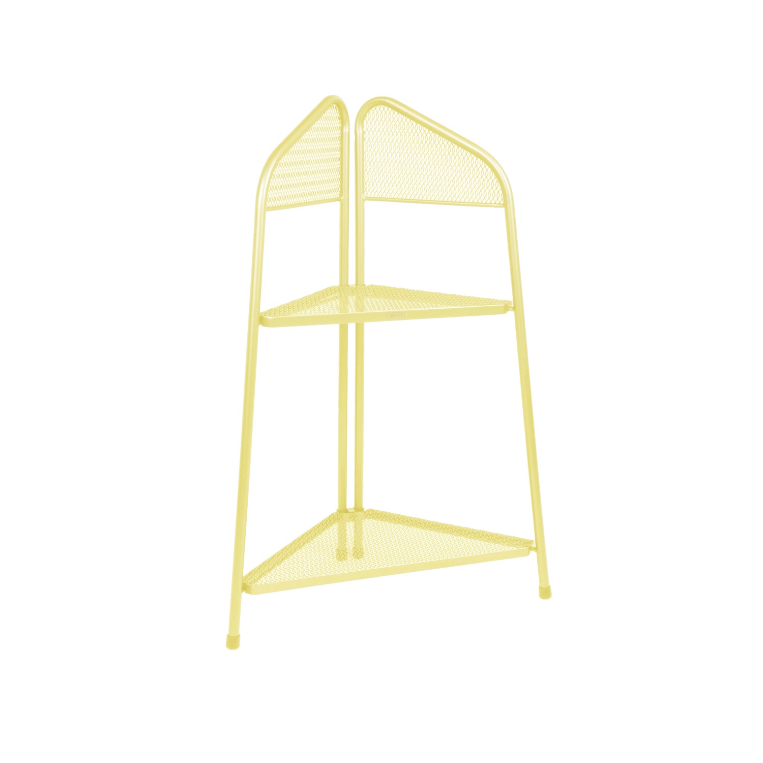 DELUKE Eckregal EDKO Stahl Gelb 100x48x48cm Standregal Ecke Wohnzimmerregal Dekorregal