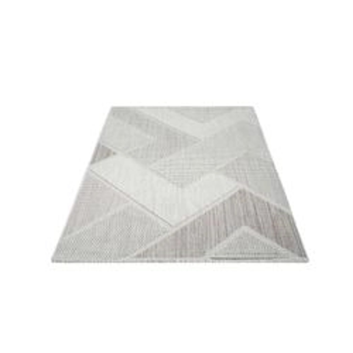 payé Teppich Linda 77 Kurzflor 120x170 cm Grün Geo-Muster günstig online kaufen