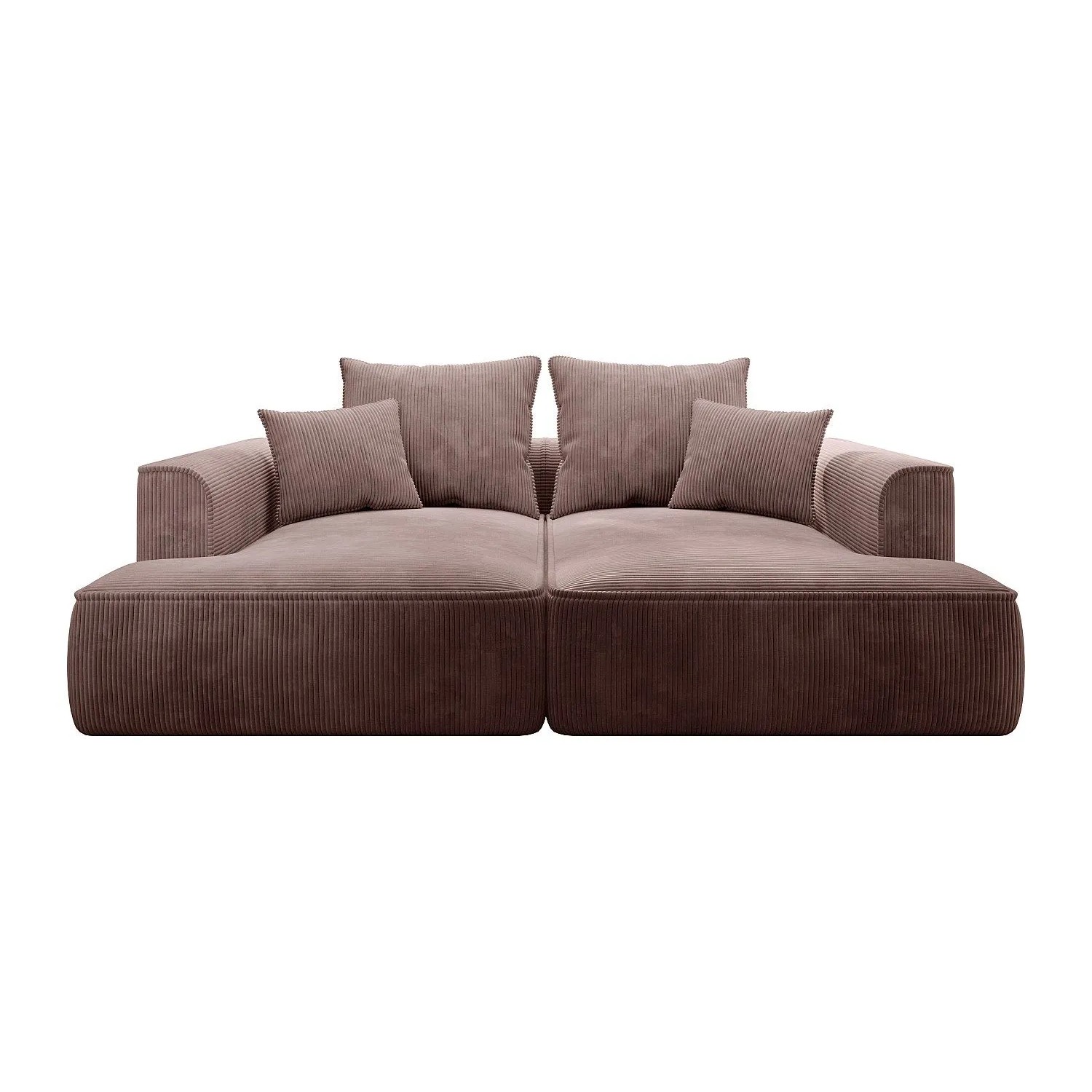 Vente-unique Sofa Ohne Schlafmöglichkeit Pineta Rosa 230 cm