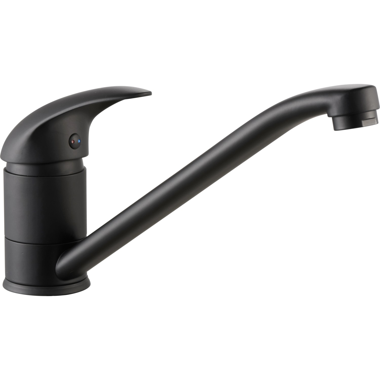 baliv Küchenarmatur KI-1520, Einhebelmischer, Schwarz Matt, schwenkbarer Auslauf.