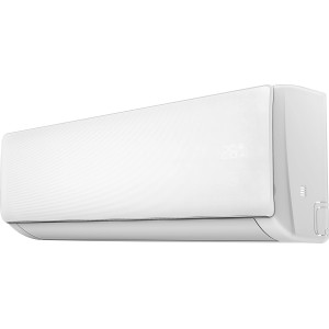 Weißes Split-Klimagerät SKG 12000-66 QC (EEK: A++) für die Wandmontage.