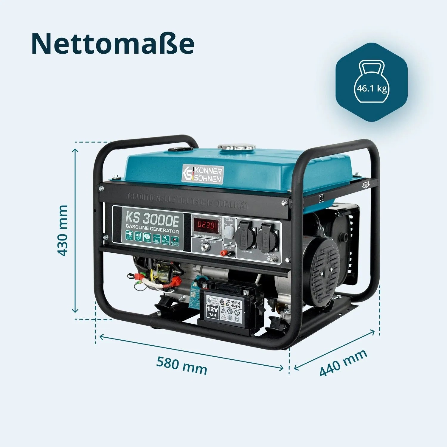 Könner & Söhnen Benzin-Generator KS 3000E_8