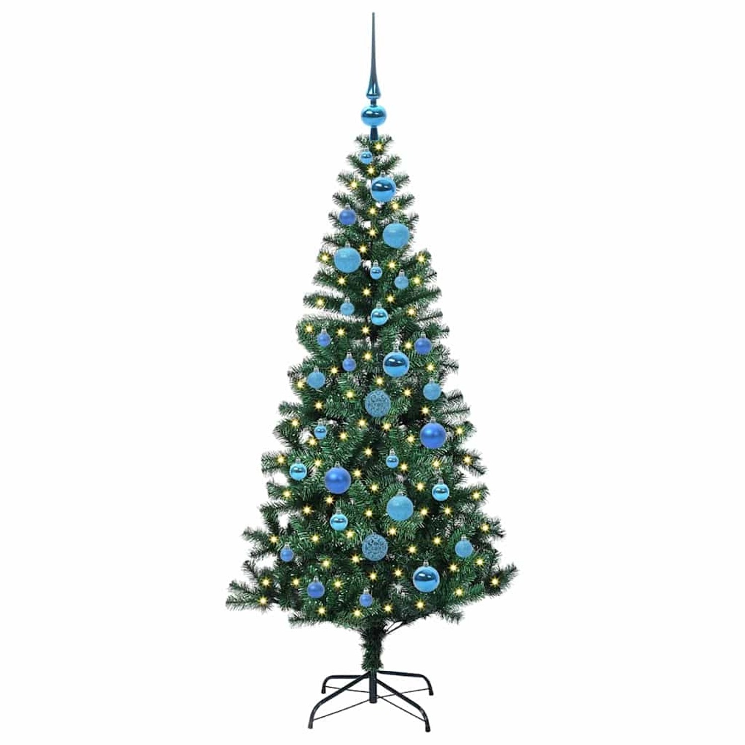 vidaXL Künstlicher Vorbeleuchteter Weihnachtsbaum Grün 150 cm 3396756