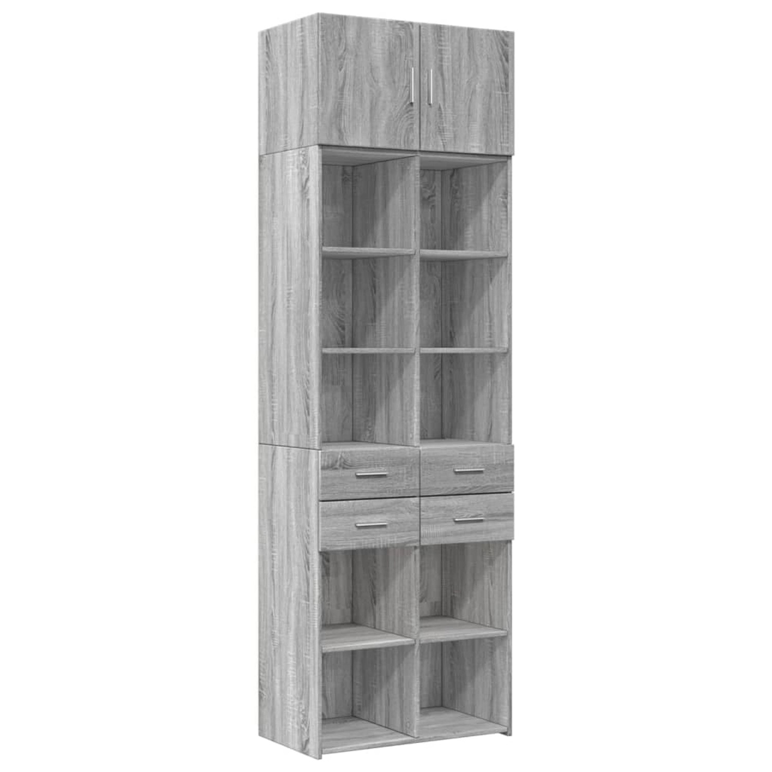 vidaXL Hochschrank Grau Sonoma 70x42,5x225 cm Holzwerkstoff 3281341 günstig online kaufen
