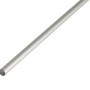 Silberne, eloxierte Aluminium Rundstange, 12mm Durchmesser, 1000mm Länge.