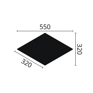 NMC RAY-Box ARSTYL 3D Wandpaneel, 6er Set, weiß, Maße 550x320x33 mm, Zubehör für Paneele.