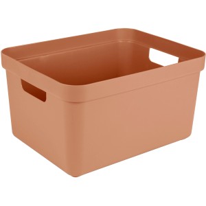 Sunware Aufbewahrungsbox Sigma Home 32 l Terra, Kunststoffbox mit Griffen