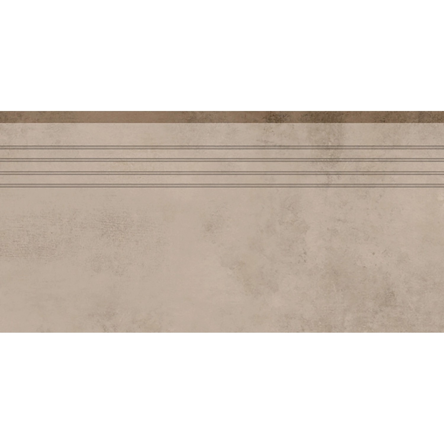 Trittstufe Denver Feinsteinzeug Glasiert Matt Taupe 30 cm x 60 cm günstig online kaufen