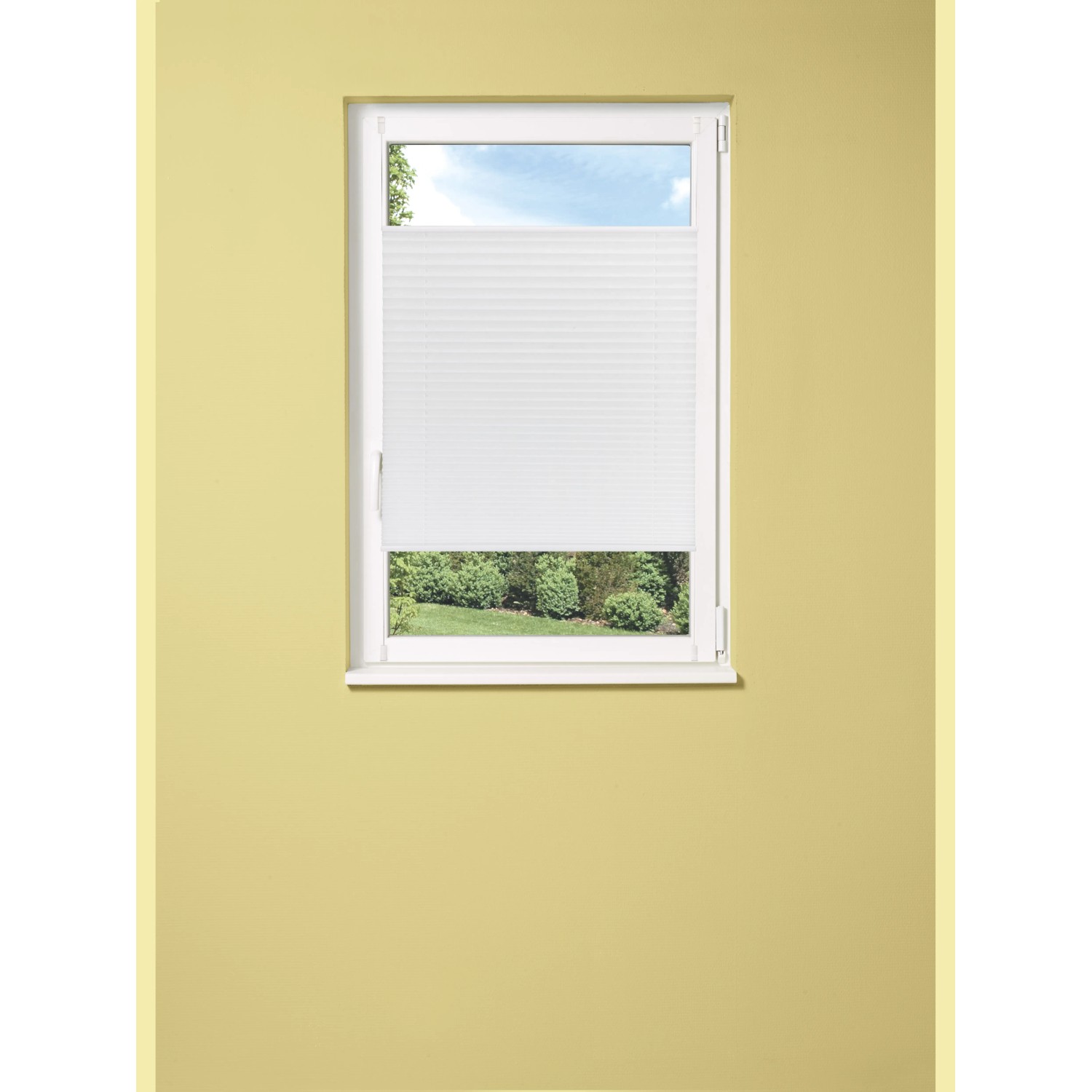 Plissee ohne Bohren 130 x 60 cm Weiß kaufen bei OBI